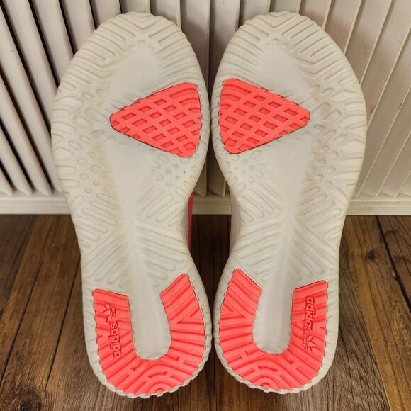 Adidas Tubular Shadow Womens Sz 7.5 Aero Pink Knit Running Sneakers Shoes B22636 - Picture 7 of 9